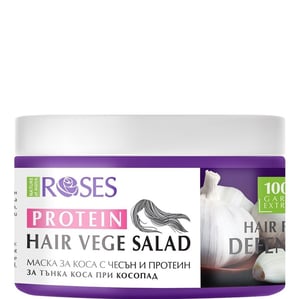 Възстановяваща маска за коса против косопад Nature of Agiva Roses, Vege Salad, Натурален екстракт от чесън x350 мл