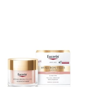 Eucerin Hyaluron-Filler + Elasticity Day Rose Озаряващ дневен крем SPF30 х50 мл
