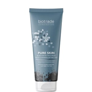 Pure Skin Черен измивен детокс гел с активен въглен х200 мл Biotrade