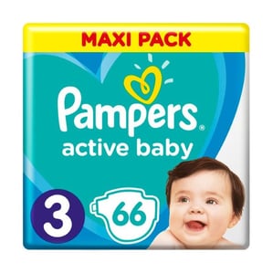 Пелени Pampers Active Baby Размер 3 Midi x66 бр.