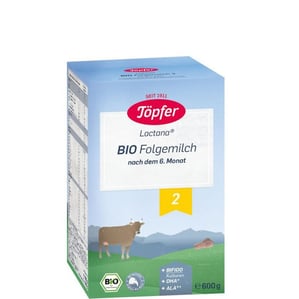 Topfer Lactana Bio 2 Адаптирано мляко 6+ месеца х600 гр