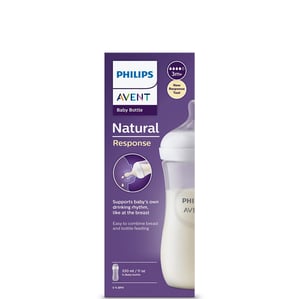 Avent Natural Response 3 Шише за хранене с биберон 3+ месеца x330 мл