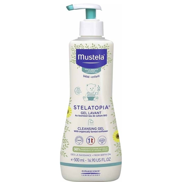 Mustela Stelatopia Душ-гел за атопична кожа x500 мл