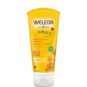 Weleda Baby 2в1 Био душ гел и шампоан с невен x200 мл