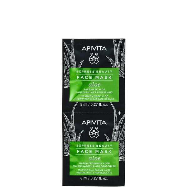 Apivita Express Beauty Освежаваща маска с алое 2х8 мл