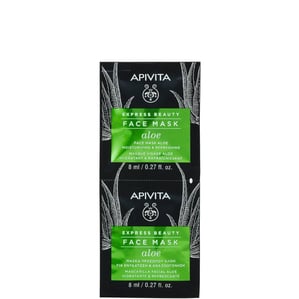 Apivita Express Beauty Освежаваща маска с алое 2х8 мл