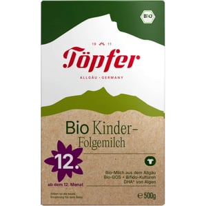 Topfer Lactana Bio Kinder Адаптирано био мляко за малки деца 12+ месеца x500 мл