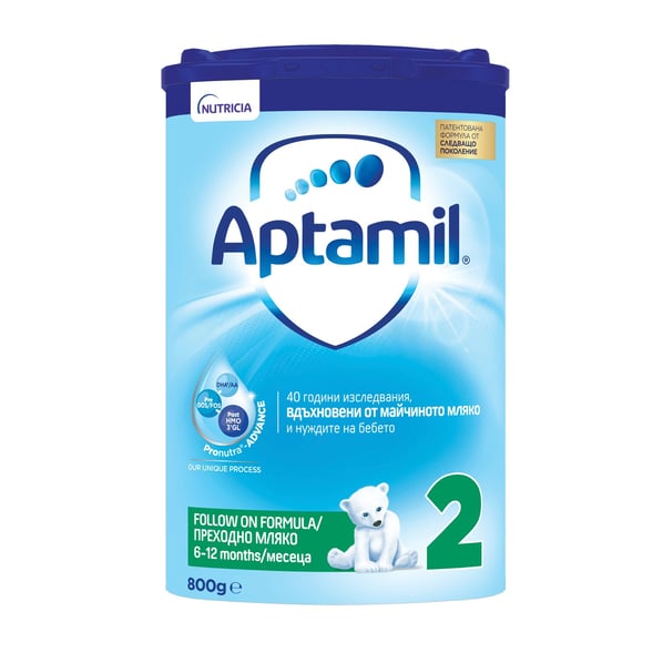 Aptamil ADVANCE 2 - 800 ГР,ОТ 6 до 12-ИЯ МЕСЕЦ