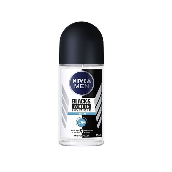 Nivea MEN DEO рол-он мъжки INVISIBLE ON BLACK & WHITE fresh