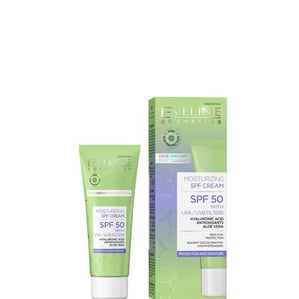 Eveline Face Therapy Хидратиращ слънцезащитен крем с алое вера SPF50 x50 мл