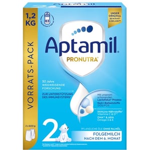 Aptamil 2 Pronutra Мляко за кърмачета 6-12 месеца x1200 г