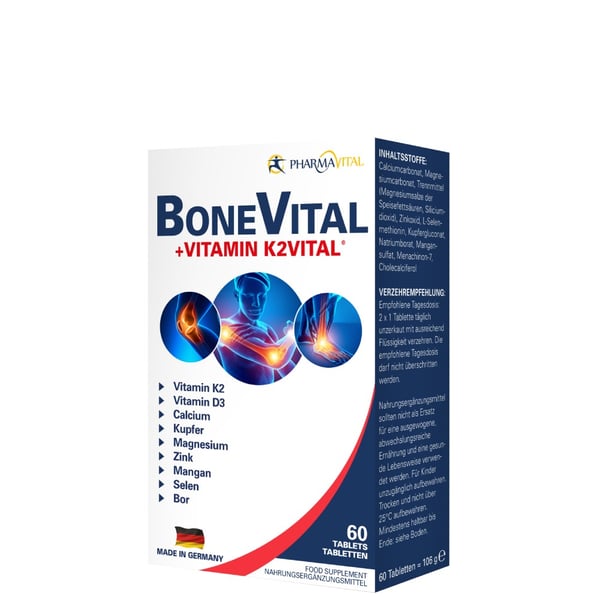 PharmaVital Bone Vital + Vitamin K2 x60 таблетки