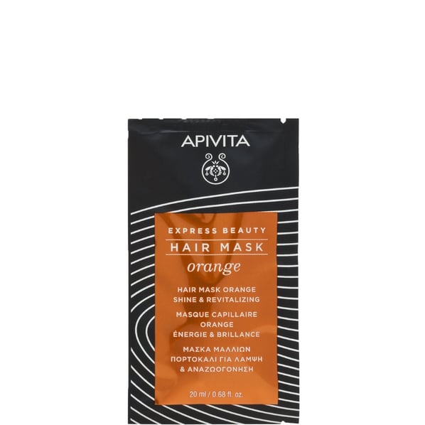 Apivita Express Beauty Ревитализираща маска за коса с портокал х20 мл