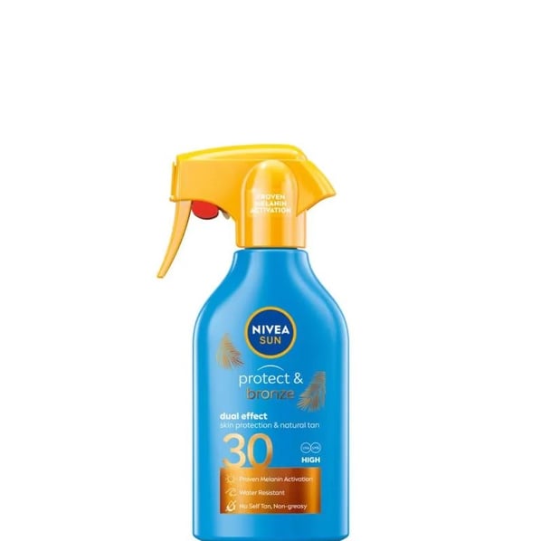 Nivea Sun Protect and Bronze Слънцезащитен лосион за естествен тен с помпа SPF30 x270 мл