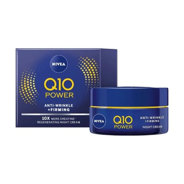 Nivea Q10 Power Нощен крем за лице против бръчки x50 мл