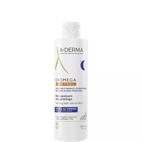 A-Derma Exomega Control Успокояваща вана за атопична кожа срещу разчесване x200 мл