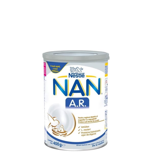 Nan А.R. Мляко против повръщане 0+ месеца x400г
