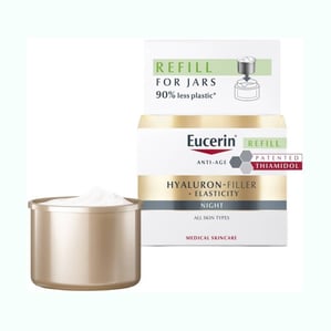 Eucerin Hyaluron-Filler + Elasticity Нощен крем за зряла кожа пълнител х50 мл