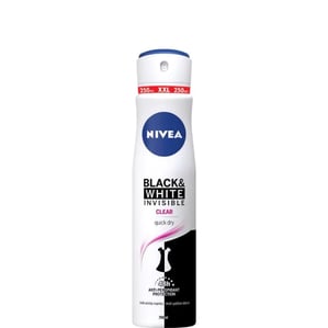 Nivea Black and White Invisible Clear Дезодорант спрей против изпотяване за жени 250 мл