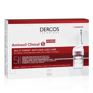 Vichy Dercos Aminexil Clinical 5 Мулти актив ампули против косопад за жени 21 монодози х6 мл