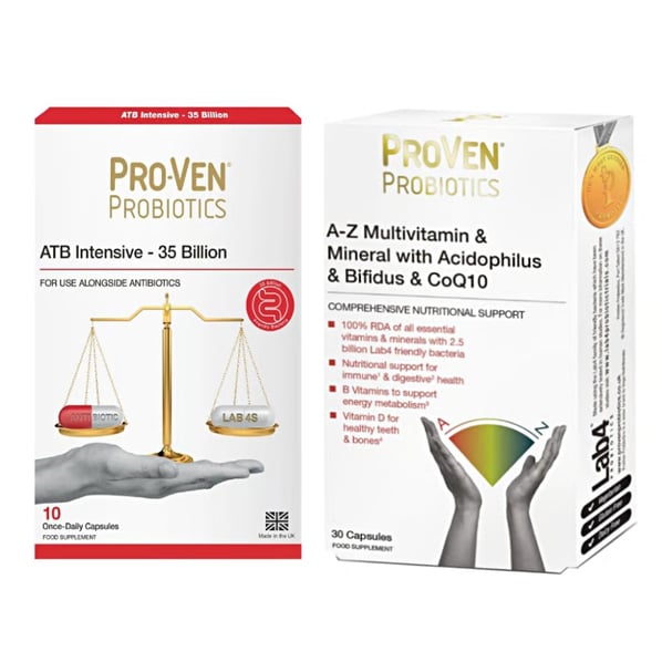 Комплект Proven ATB Интензив - 35 милиарда x10 капсули + А-З Мултивитамини и минерали с ацидофилус и бифидус и ко-Ензим Q10 x30 капсули