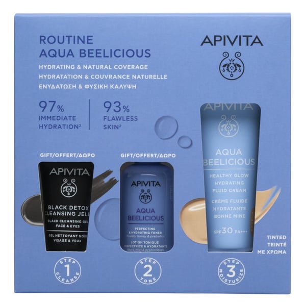 Комплект Apivita Aqua Beelicious Хидратираща освежаваща рутина