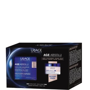 Комплект Uriage Age Absolu Уплътняващ дневен крем х50 мл + Уплътняваща нощна маска х15 мл