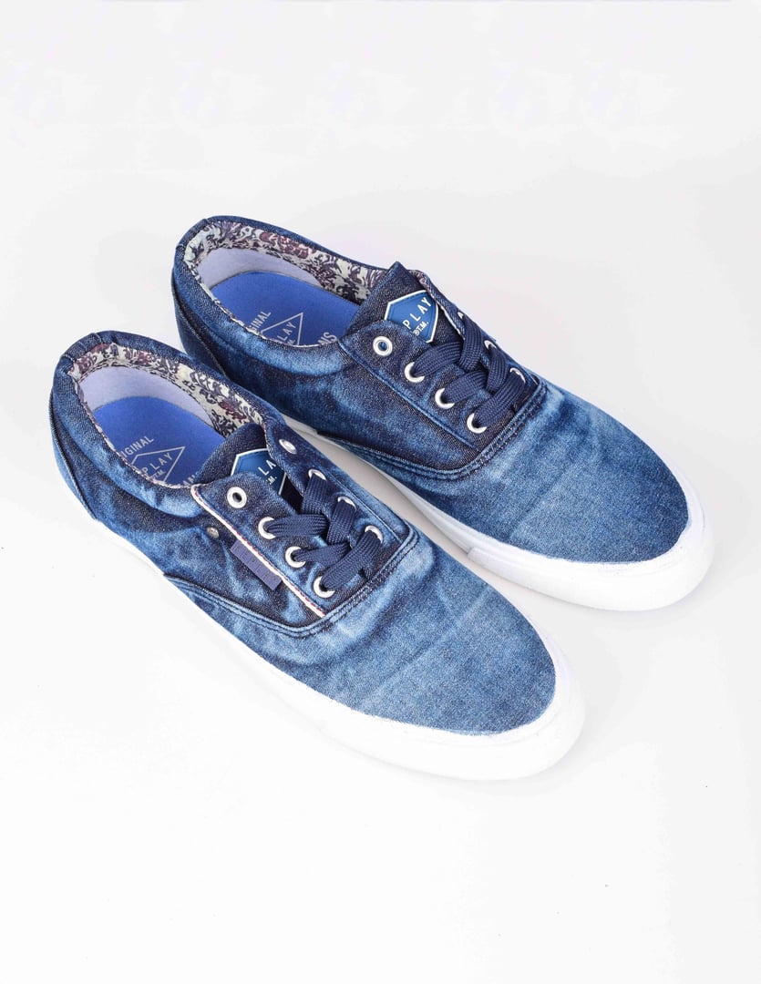 REPLAY SNEAKER INDIGO ΜΕ ΛΕΥΚΗ ΣΟΛΑ 