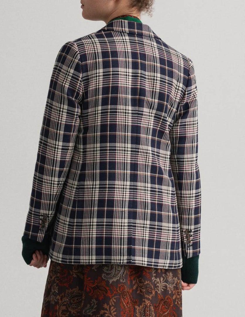 GANT WOMAN " Heritage Check Blazer" ΣΑΚΚΑΚΙ , RELAXED FIT