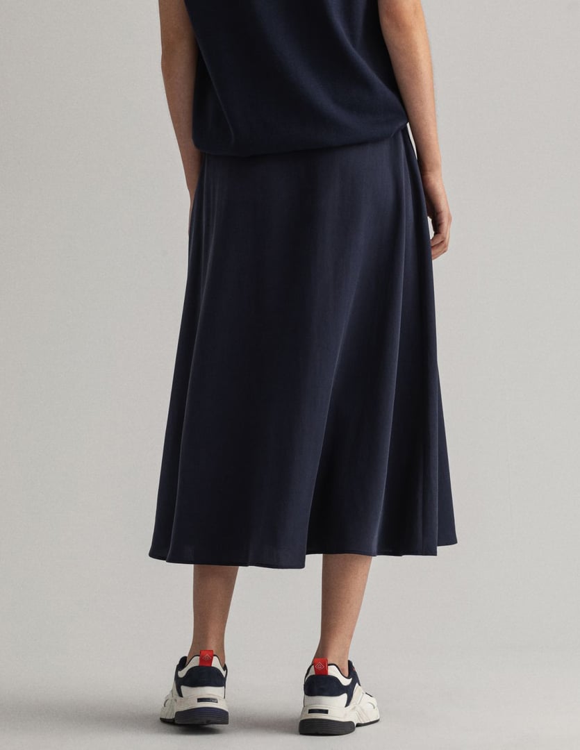 GANT WOMAN TWILL WRAP MIDI ΦΟΥΣΤΑ, 100% LYOCELL, REGULAR FIT