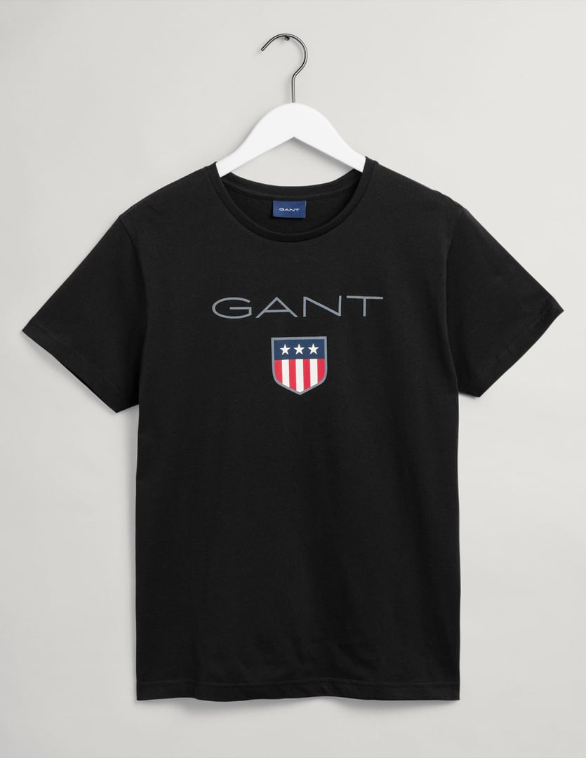 GANT " Shield T - Shirt " 100% COTTON ΜΕ LOGO PRINT ΣΤΟ ΣΤΗΘΟΣ, REGULAR FIT   