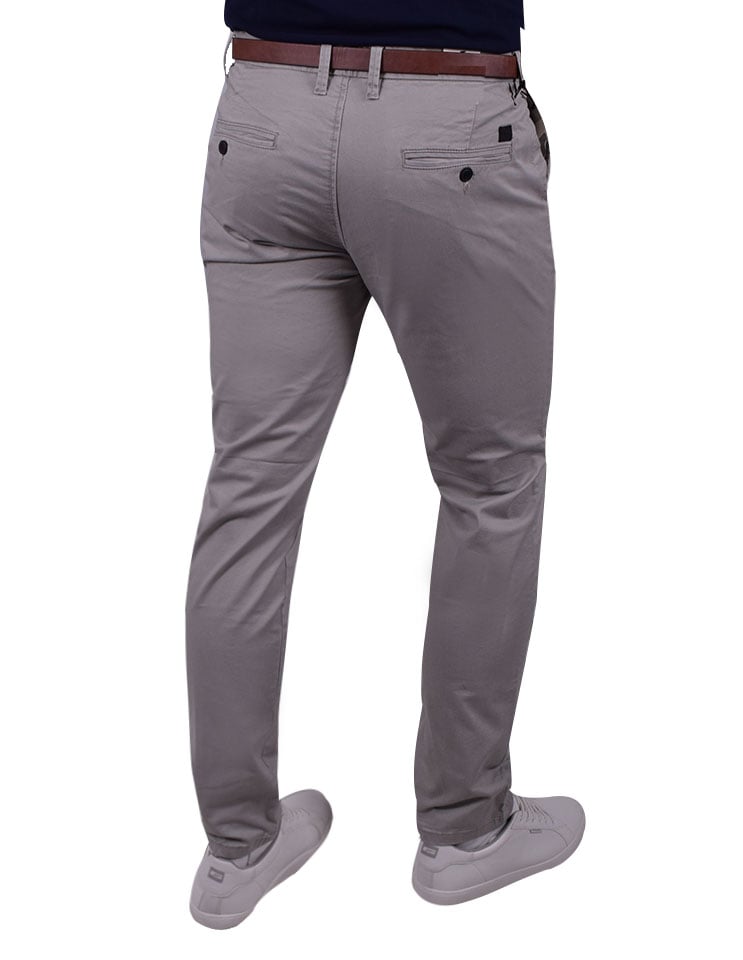 JACK&JONES ΠΑΝΤΕΛΟΝΙ CHINO ΣΕ ΓΚΡΙ ΧΡΩΜΑ REGULAR FIT 