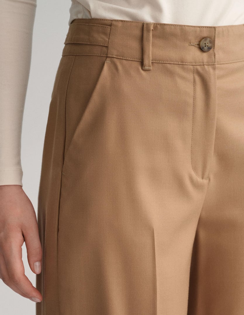 GANT WOMAN High-Waisted Straight Leg  ΠΑΝΤΕΛΟΝΙ RELAXED FIT