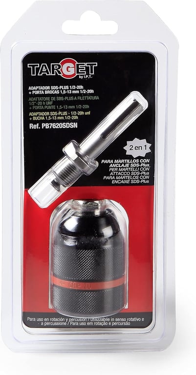 Imagen del producto PORTAB.  AUTOM. REF. 7620 1-13MM  + ADAPT. SDS-PLUS