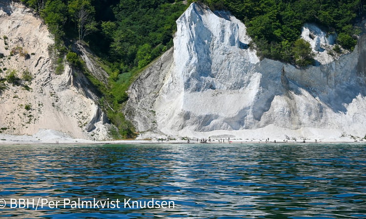 Møns klint set fra vandet