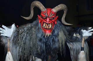 Horned Krampus and Saint Nicholas: A Unique Alpine Holiday Tradition