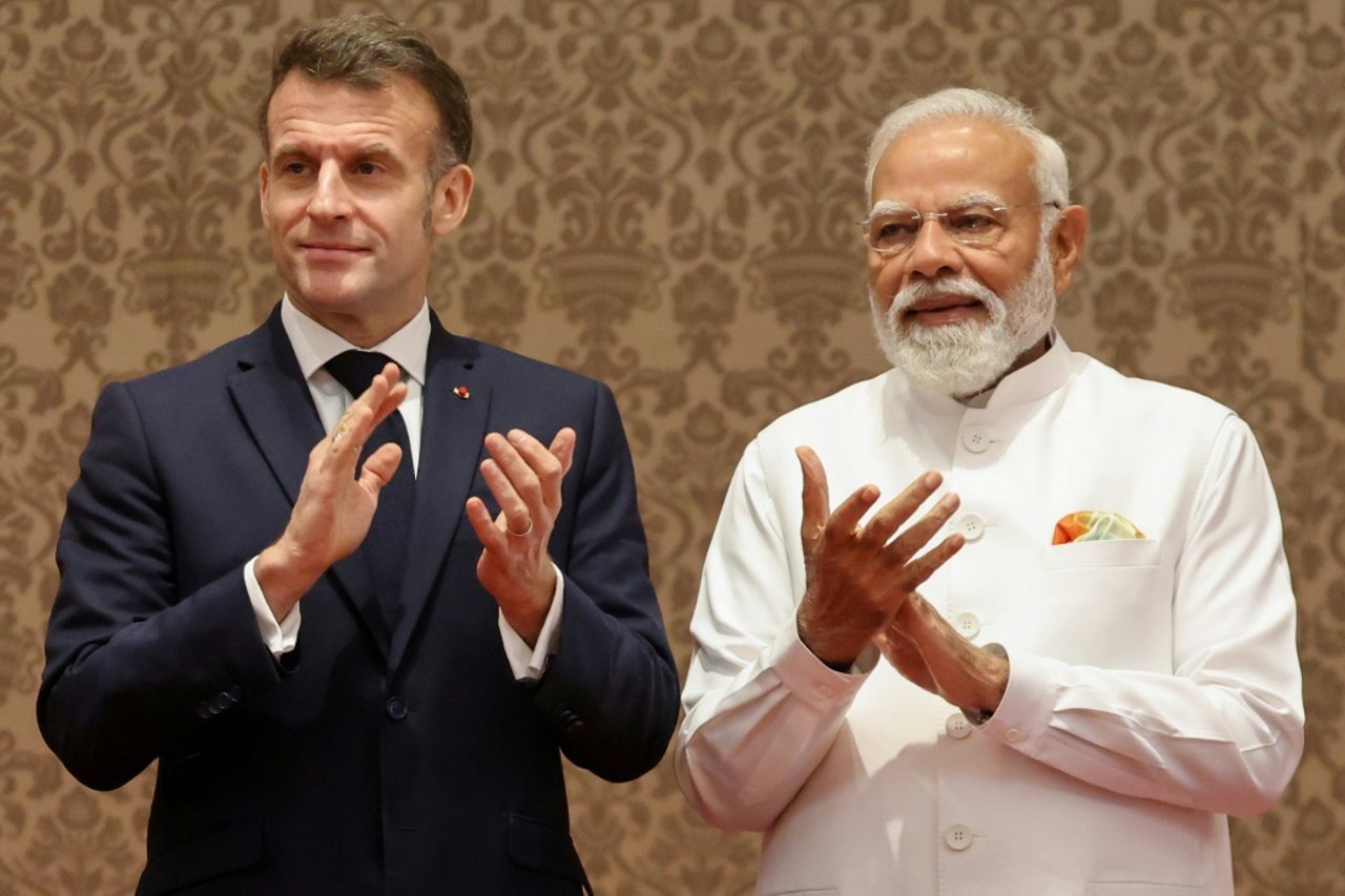 France and India hail growing ties as Modi hosts Macron