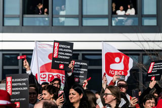 BASF Workers Protest in Berlin Over Job Cuts and Asia Shift