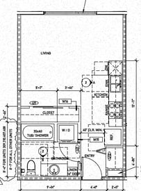 Bright living area in a modern Vibe Apartments unit, Seattle, WA, with natural light and contemporary finishes.