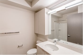 Robins Nest apartment living room in Seattle, WA – bright natural light, modern decor, ideal for rent.