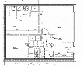 Bright living area in a Vibe Apartments rental, Seattle, WA with modern decor and large windows.
