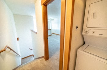 Union Bay Lofts apartment living room in Seattle, WA; accessible, modern rental interior.