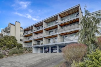 Exterior view of the building with a clear view of its structure and surrounding area.