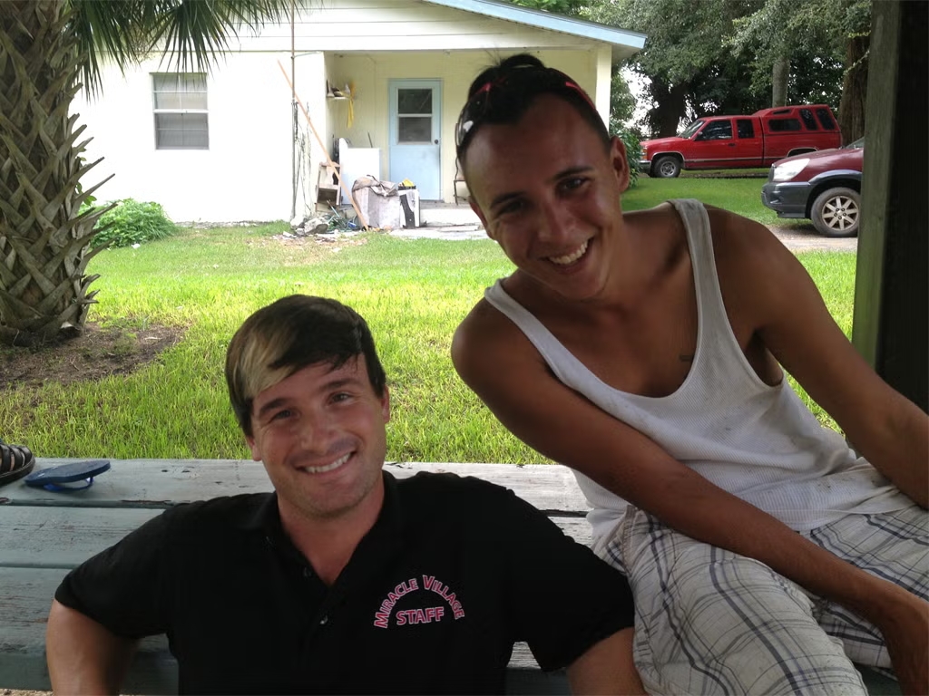 Chad-Stoffel-and-Matt-Richie-at-Miracle-Village-florida-Miracle Village Florida