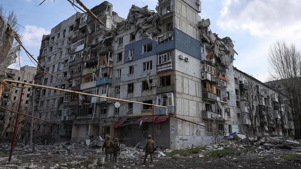 Pokrovsk residential areas destroyed by Russian artillery and house-to-house fighting in eastern Ukraine
