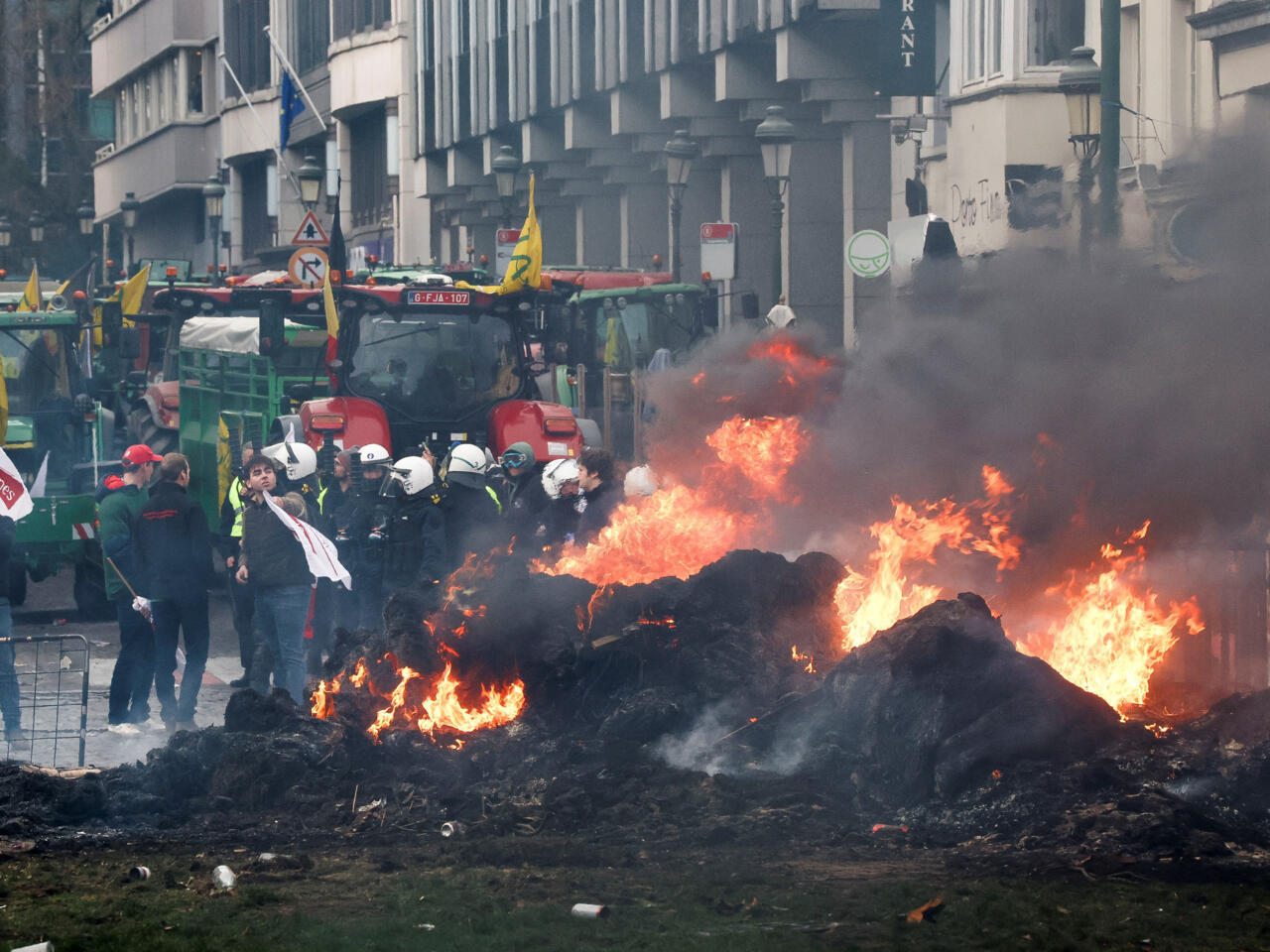 European farmers protest against EU-Mercosur trade agreement