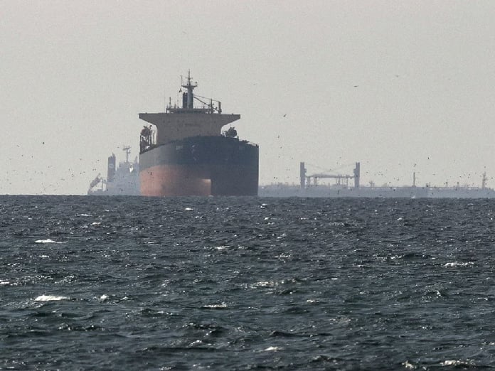 Oil tanker burning in Strait of Hormuz amid Iran war disrupting global oil supply