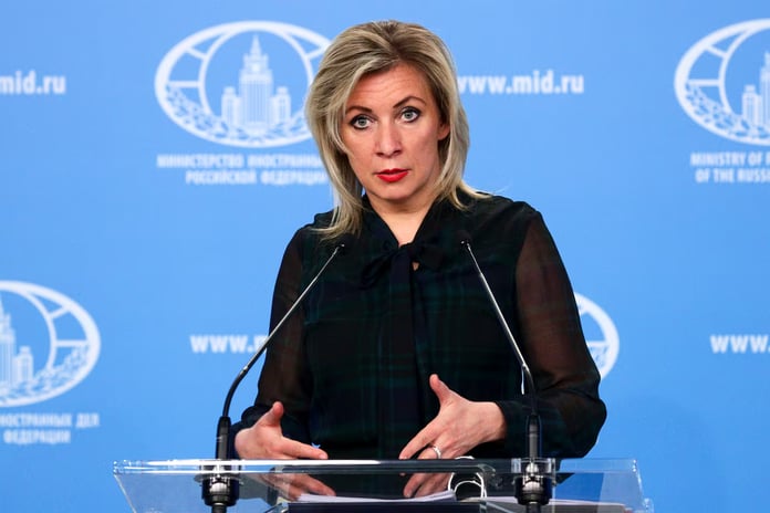 Maria Zakharova Russian Foreign Ministry spokesperson speaks about US withdrawal from JCPOA