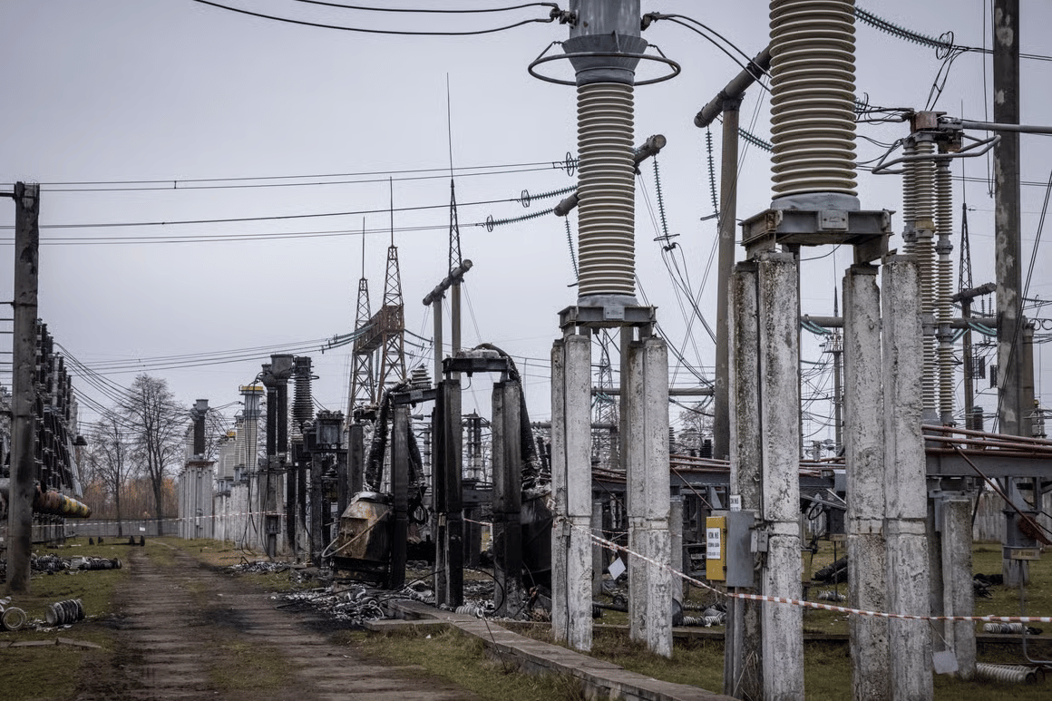 Damage to Ukrainian energy infrastructure following Russian missile attacks