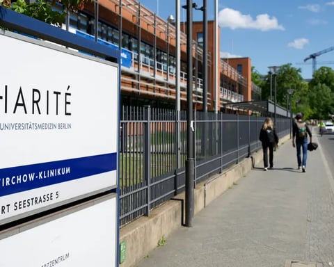 Ambulance carrying American Ebola patient Dr. Peter Stafford arrives at Charité hospital in Berlin on May 20, 2026